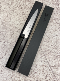 Konosuke HD-2 Wa-Petty (office knife), Octagonal handle, Ebony/buffalohorn, 150 mm -Saya-