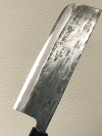 Tosa Motokane Aogami #1 Nakiri kuroishi (vegetable knife), 165 mm