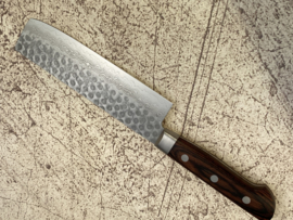 Kagemitsu Senshi VG-10 Tsuchime damascus Nakiri (Vegetable knife)