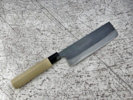Tosa Amakuni Shirogami #2 Nakiri kuroishi (vegetable knife), 165 mm