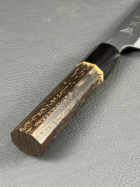 Mutsumi Hinoura Ajikataya SS Polished Petty (office knife), 150 mm - octagonal -