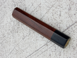 Traditioneel octagonaal Rosewood handvat - Black Pakka - (maat L)