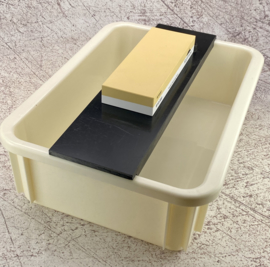 Water tray and plastic holder for Japanese water stones