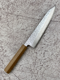 Kagemitsu 頂点 Chōten AUS10 Tsuchime damascus Gyuto 180 mm (Chef's knife)