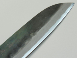 Tosa Kiyokane Aogami #1 Santoku (universal knife), 180 mm -Octagonal handle-