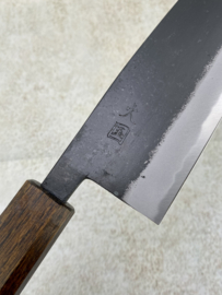 Hinokuni Shirogami #1 Santoku kuroichi Sanmai, Eik Octagonaal -180 mm-