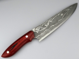 Nomura Gyuto (chef's knife ), 180 mm - Red Micarta -