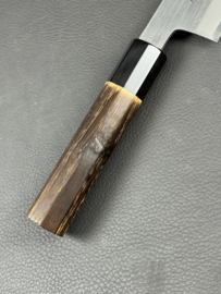 Mutsumi Hinoura Ajikataya SS Polished Kiritsuke (chef’s knife), 210 mm - octagonal -