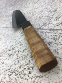 CUSTOM Kagemitsu Amefuri Kurouchi Aogami #1 santoku (universeel mes), 180 mm