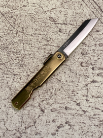 Motosuke Nagao Higonokami -Premier series-  Aogami Super,  brass handle