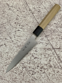 Konosuke HD-2 Wa-Petty (office knife), Octagonal handle, Honoki/buffalohorn, 150 mm -Saya-
