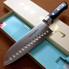 Inoguchi TS Madam Santoku (Universal knife), 170 mm, AUS-8 steel, with dimples
