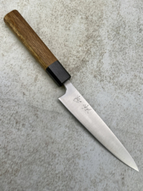 Fukushima 素晴らしい Subarashī, Aogami Super, Petty (Office knife) 135 mm, Oak handle