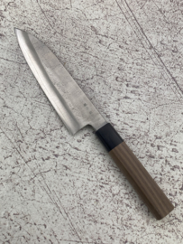 Okeya Ginsan #3 Santoku Sanmai, octagonaal heft  -165 mm-
