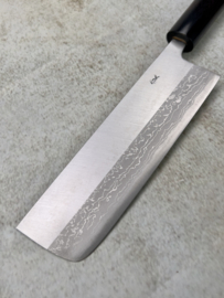 Muneishi Aogami Damascus Nakiri (vegetable knife), 165 mm
