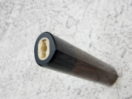 Traditioneel D-vorming Rosewood handvat - Black Pakka - (maat M)