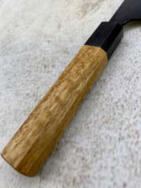 Fukushima 暗い Kurai Kuroichi, Aogami #2, Nakiri (Vegetable knife) 165 mm, oak handle