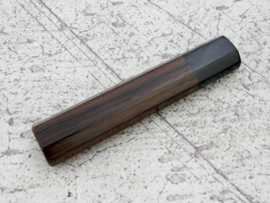 Traditioneel octagonaal Rosewood handvat - Black Pakka - (maat S)