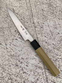 Konosuke HD-2 Wa-Petty (office knife), Octagonal handle, Honoki/horn, 180 mm -Saya-