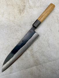 Fukushima 暗い Kurai Kuroichi, Aogami #2, Gyuto (Chef's knife) 210 mm, oak handle