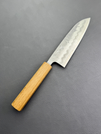 Sukematsu Nashiji, Santoku 165 mm (universal knife), ginsan steel