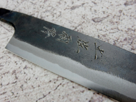 Kagemitsu Amefuri, Petty, 150 mm, Sanmai, Aogami #1, -non-stainless cladding - sharpened.