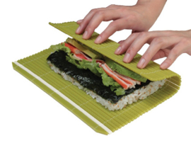 Hasegawa Makisu. Professional Sushi roll mat, green, size M (25x24cm)