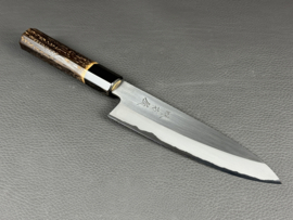Mutsumi Hinoura Ajikataya SS Polished Petty (office knife), 150 mm - octagonal -