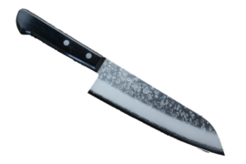 Takamura Chromax Santoku (universeel mes), 170 mm -Black-