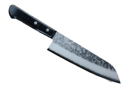Takamura Chromax Santoku (universal knife), 170 mm -Black-