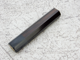 Traditioneel octagonaal Rosewood handvat - Black Pakka - (maat M)