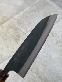 CUSTOM Kagemitsu Amefuri Kurouchi Aogami #1 Santoku (universal knife), 180 mm