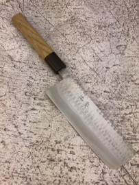 Konosuke V-Gold Tsuchime Nakiri (vegetable knife), 170 mm, Japanese Oak