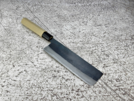 Tosa Amakuni Shirogami #2 Nakiri kuroishi (vegetable knife), 165 mm