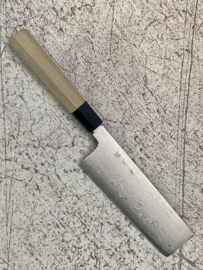 Konosuke Suminagashi VG-10 Wa-Nakiri (vegetable knife), 180 mm - Octagonal Honoki - Saya