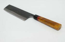 CUSTOM Kagemitsu Amefuri Kurouchi Aogami #1 nakiri  (Vegetable knife ), 180  mm