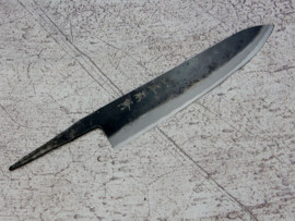 Kagemitsu Amefuri, Gyuto, 240 mm, Sanmai, Aogami #1, -non-stainless cladding - sharpened.