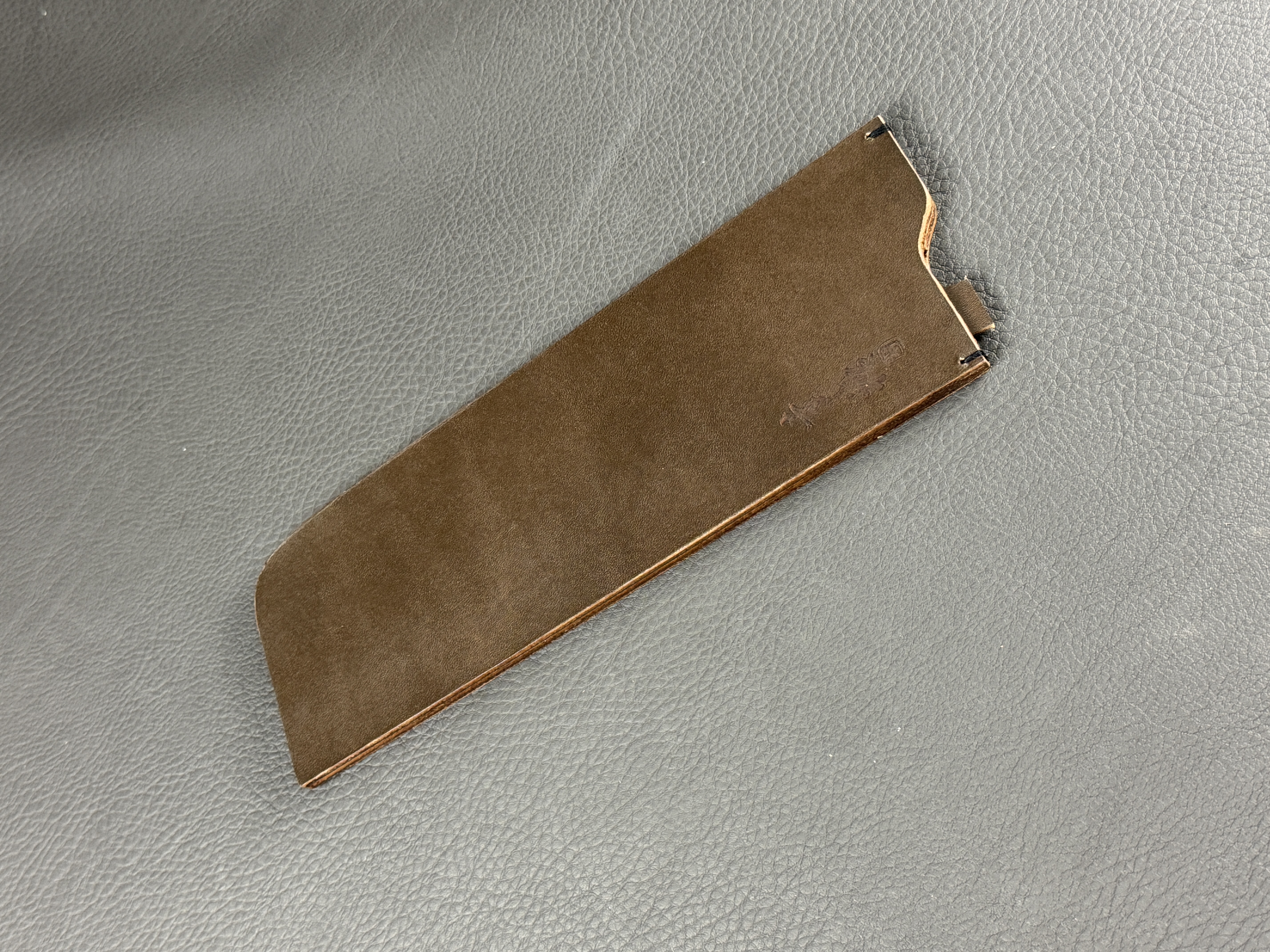 Konosuke Vegetable Tanned Leather Sheath HD2 Nakiri 180mm