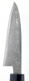 Tosa Matsunaga Aogami damascus petty (officemes), 105 mm