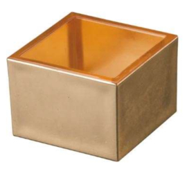 Gold Masu Cup (traditional Sake cup) made in Japan