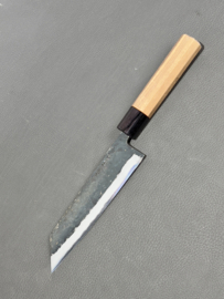 Yosimitu Kajiya Shirogami Kiritsuke Bunka kuroishi (universeel mes), 160 mm - met hiel-