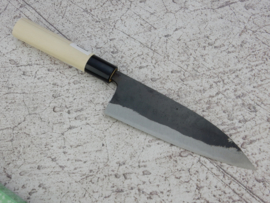 Tosa Azuma Syusaku Shirogami #2 Funayuki kuroishi (fish knife), 165 mm -Heavy -