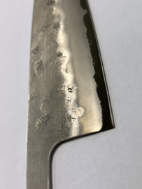 Kagemitsu 立山 Tateyama Nashiji, Santoku (universal knife), ginsan steel - blade only - "Etched"