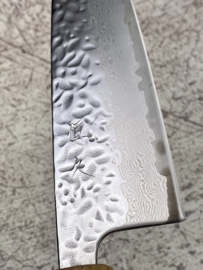 Tsunehisa Kamogawa AUS10 Tsuchime damascus Santoku 165 mm (Universeel mes)