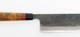 CUSTOM Kagemitsu Amefuri Kurouchi Aogami #1 nakiri  (Vegetable knife ), 180  mm