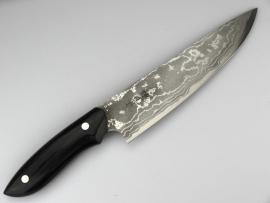 Kazuo Nomura Gyuto (chefsmes), 180 mm - zwart Micarta -