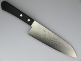 Shigeki Tanaka VG-10 damast Santoku (universeel mes), 165 mm