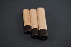 Traditional octagonal handle - White Oak with dark Wenge ferrule - (3 sizes available)