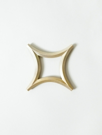 Futagami coaster "Star", solid brass