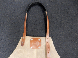 Leather apron -camel-